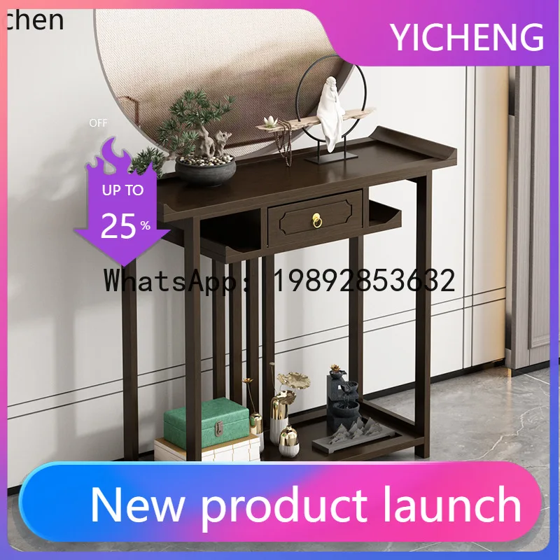 

A2-24 Altar Incense Case Home Use New Chinese Style Buddha Altar Non-Solid Wood God of Wealth Guan Gong Small Altar