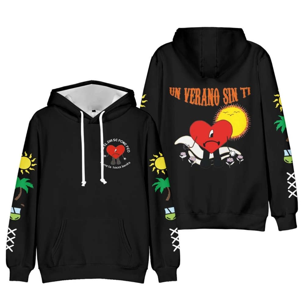 

2026 Bad Bunny Un Verano Sin Ti Hoodie Unisex Long Sleeve Sweatshirt Women Men Hoodie Casual Style Hip Hop Clothes