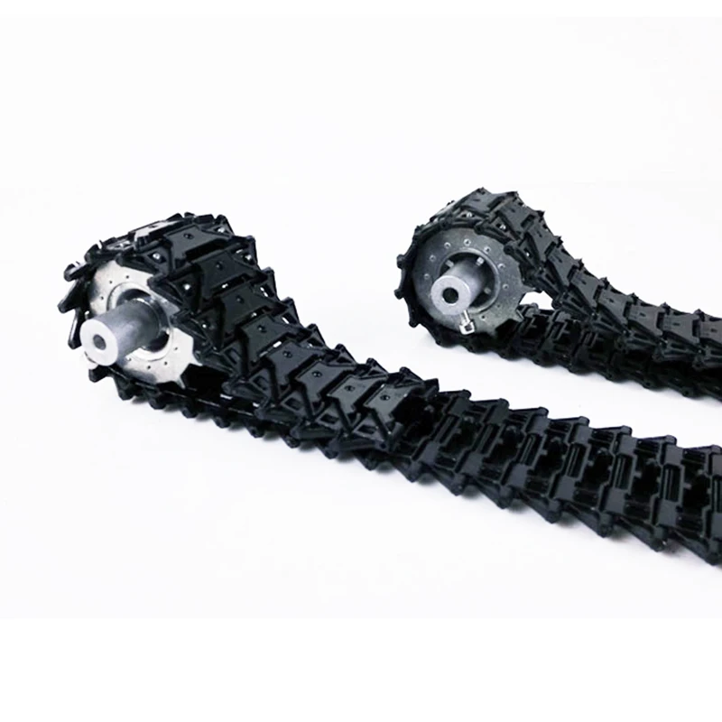 Tank Car Chassis Plastic Tracks, Robot Metal Tracks 41mm Width, Conveyor Belt Guide Belt, Length Adjustable