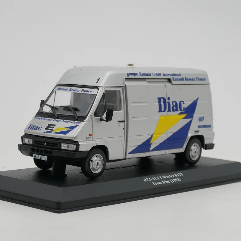 

Ixo 1:43 Масштаб Литой под давлением сплав Renault Master B120 Team Diac 1992, игрушки, модели автомобилей, классика, ностальгия, подарки для взрослых, сувенирный дисплей