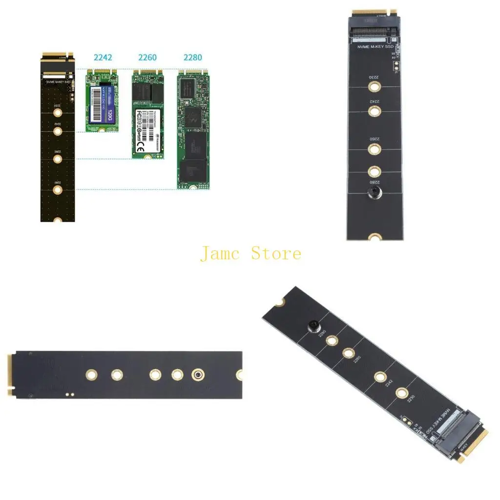 LX0B for M.2 KEY-M/ KEY-B NGFF/ PCIE / NVME SSD Adapter Board Expansion Card for Prot