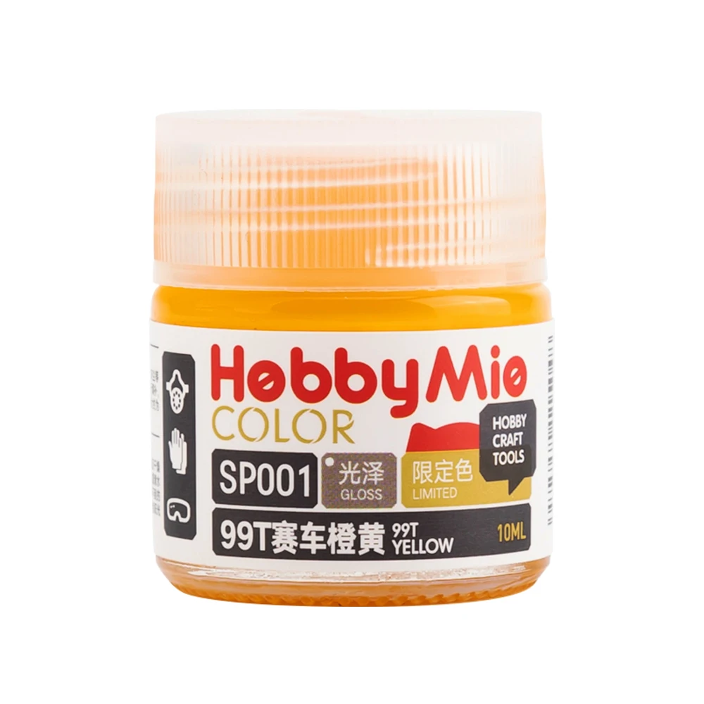 Hobby Mio SP01-SP02 10ML Oil-based Limited Color Paint Gloss Pink 99T Yellow Lacqucer For Modelling Hobby DIY Pigment 10ML