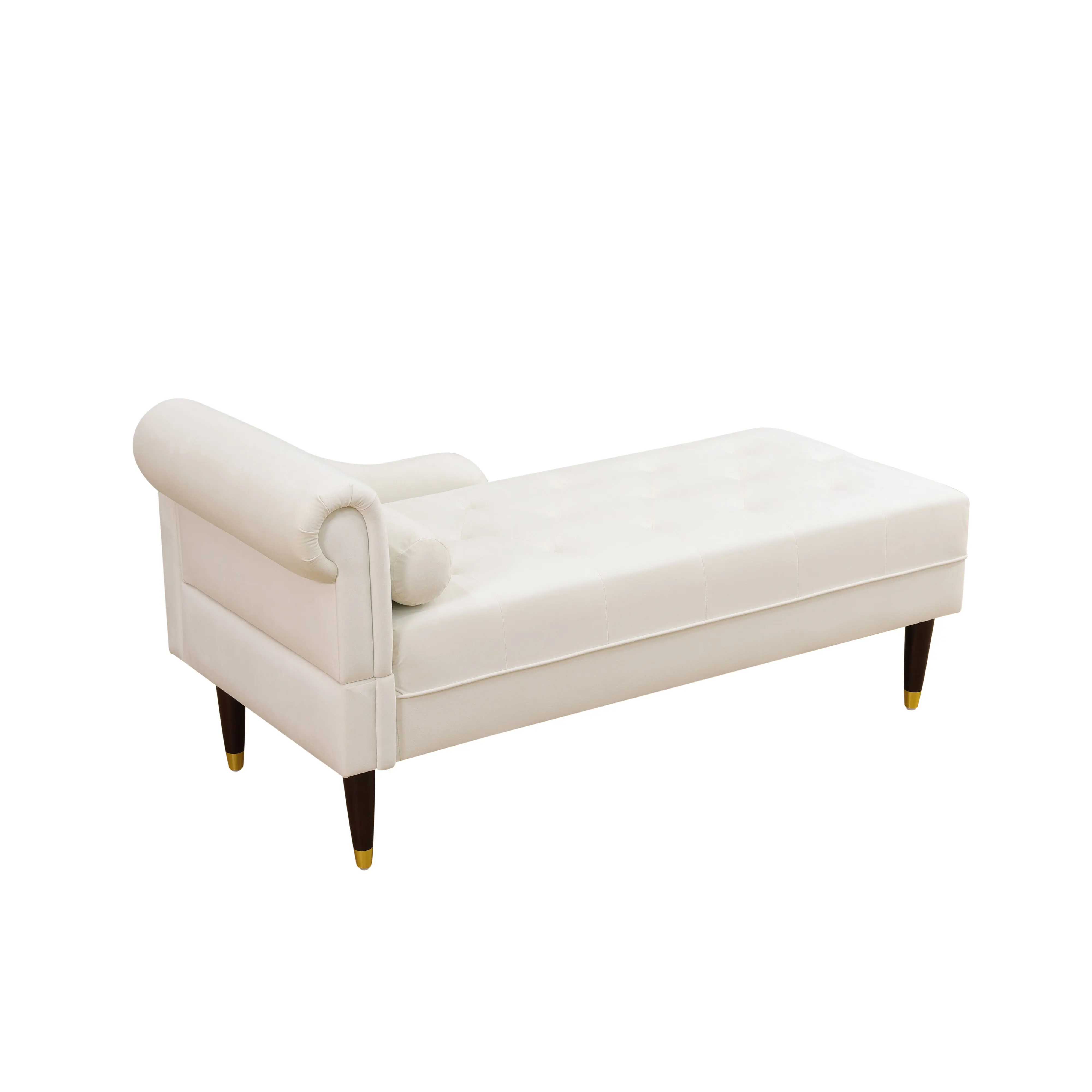 Modern European high-class lounge chair with velvet solid wood legs, suitable for home office hotels
