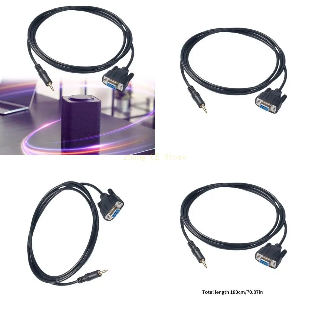 M5TD RS232 to 3.5mm Male Plug Adapter Cable DB9 9Pin Female 3.5mm/1/8inch Connectors for Stereo and Communication Equipment