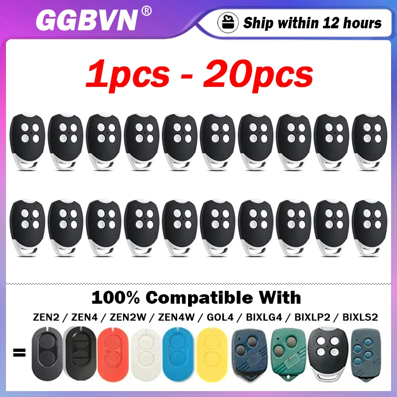 DITEC GOL4 BIXLG4 BIXLP2 BIXLS2 Garage / Gate Remote Control DITEC Entrematic ZEN2 ZEN4 ZEN2W ZEN4W 433MHz Command Transmitter