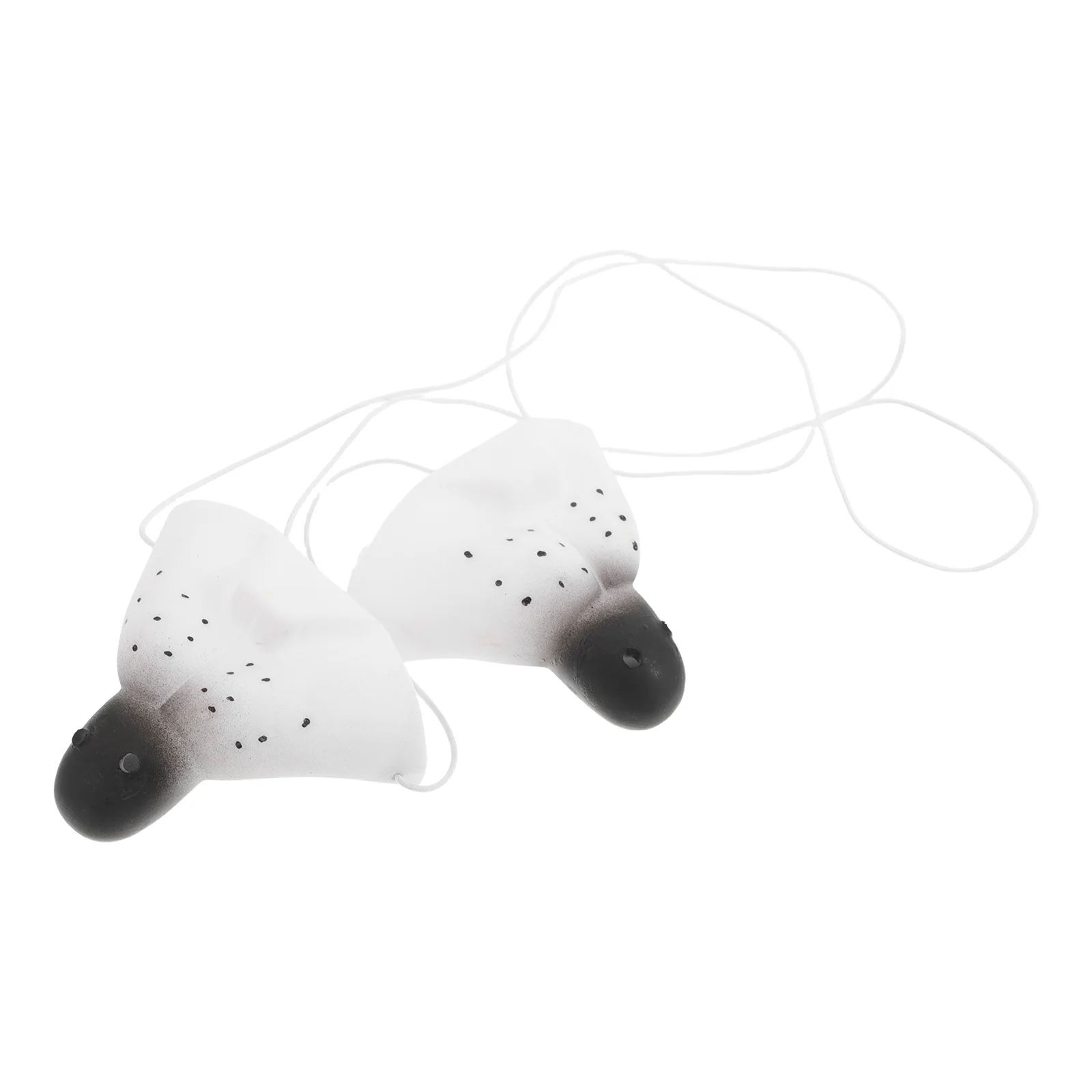2Pcs Realistic Rat Nose Costume Props Fake Mouse Nose for Halloween Cosplay Carnival Performance Animal Dress-Up Accessories