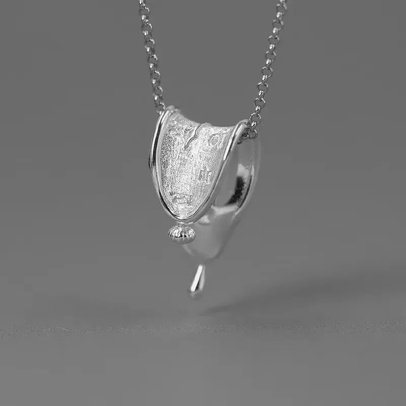 Eternity of Memory 925 Sterling Silver Clock Shape Pendant Forever Love Necklace For Women Lover Jewelry Gifts