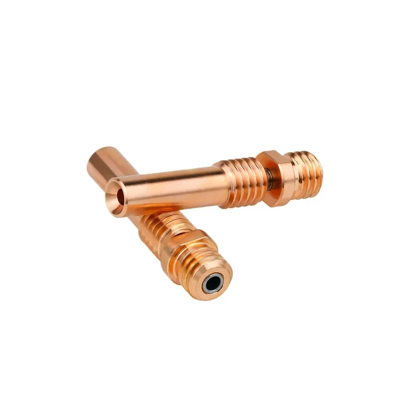 High Precision Bimetal Throat Tube Titanium Copper Heat Break Nozzle for 3D Printer Extruder Upgrade Compatible with Spider