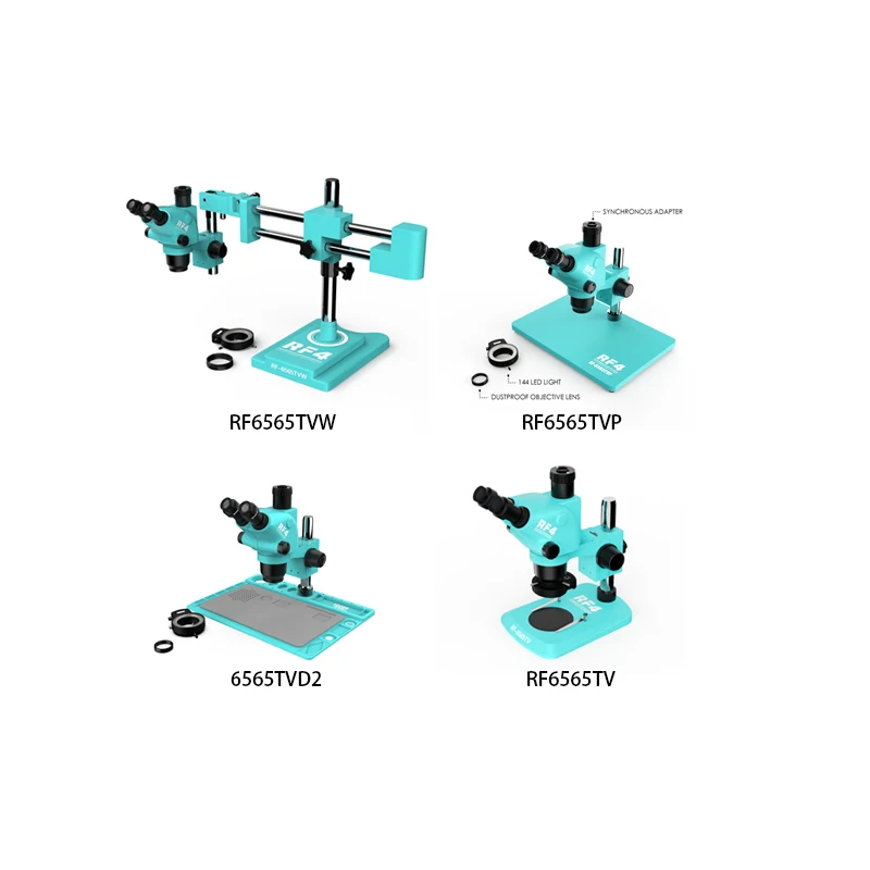 

RF4 Stereo/digital/video Optical 6.5-65X Trinocular HD WIFI Camera 6565 Zoom BGA Microscope 10inch Display