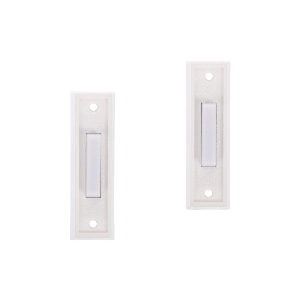 

2 PCS Doorbell Switch Replaceable Button Replacement Wired for Ringer Sturdy Plastic Universal Chime Home