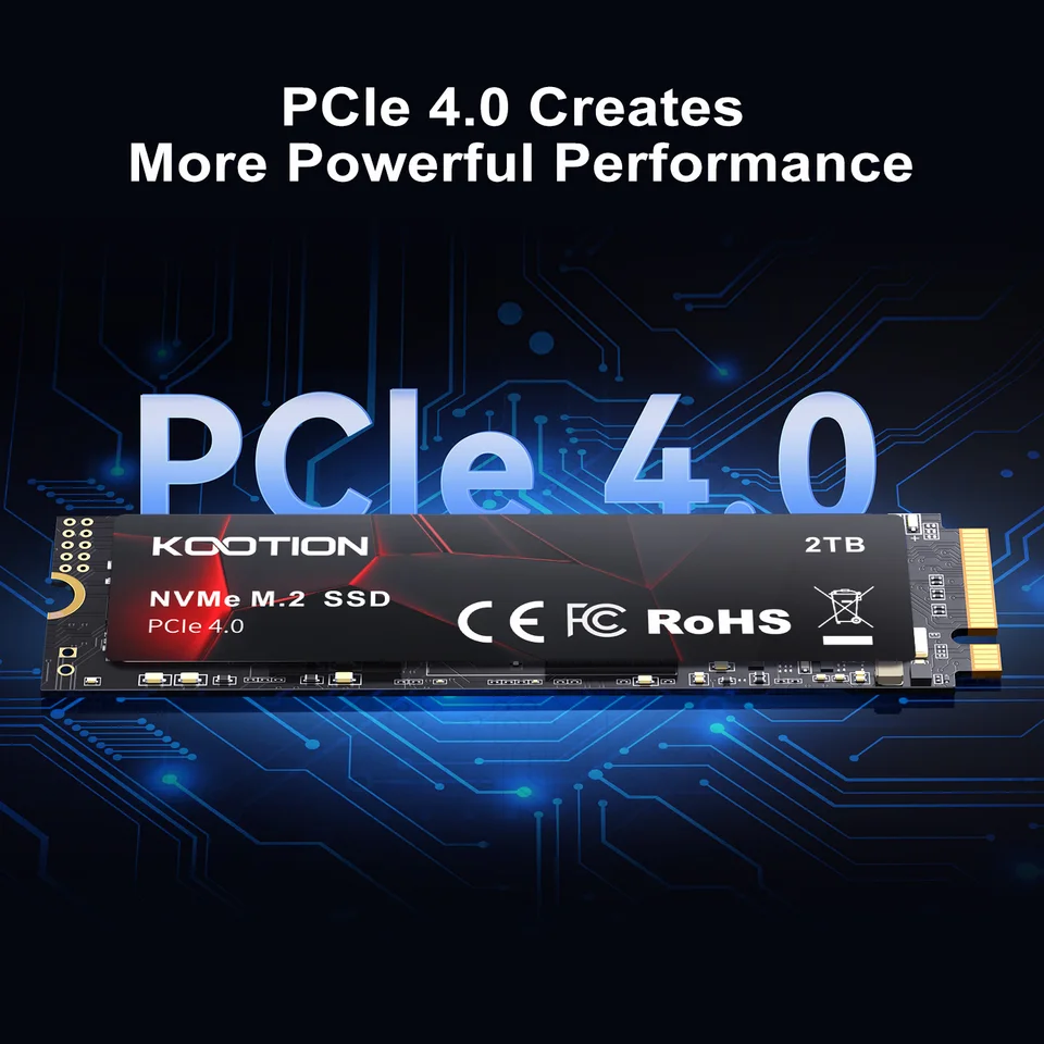 KOOTION NVMe M.2 SSD 1TB 2TB 4TB PCIe 4.0x4