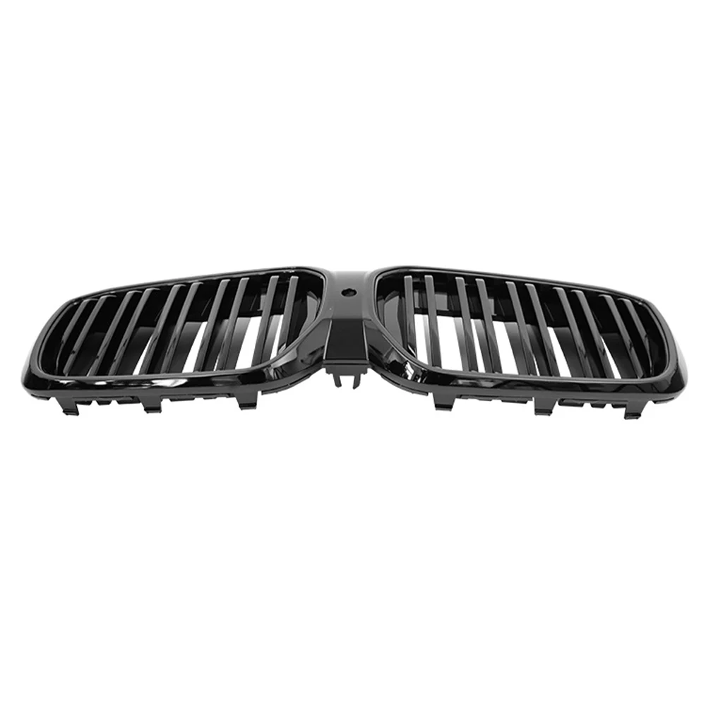 Car Front Bumper Kidney Grille Racing Sytle Grill For BMW iX3 G08 2022 2023 Double Line Style Car Accessories