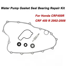 Motorcycle CRF450R WATER PUMP GASKET SEAL BEARING REPAIR KIT w/ SHAFT For HONDA CRF450R CRF 450 R 2002 2003 2004 2005 2006-2008