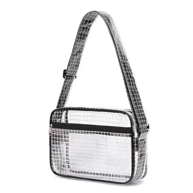 Durable14-Inch All-PVC Anti-static Grid, Tool Kit, Dust-free Clean Bag, Computer Engineering Bag, Transparent Grid.