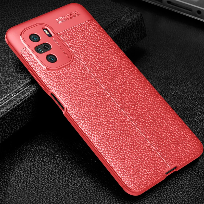 For Poco F3 Case For Xiaomi Poco F3 Capas Shockproof Back Luxury Soft Coque Phone Bumper TPU Leather For Fundas Poco F3 Cover