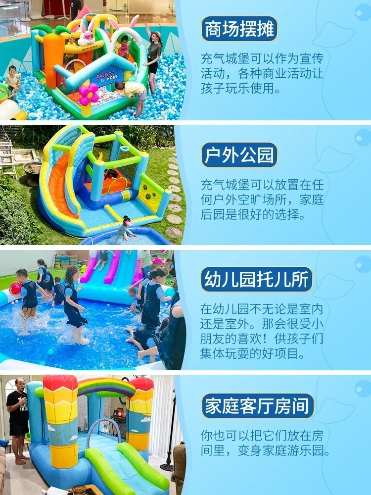 Inflatable Castle Indoor Small Household Children Trampoline Slide Trampoline