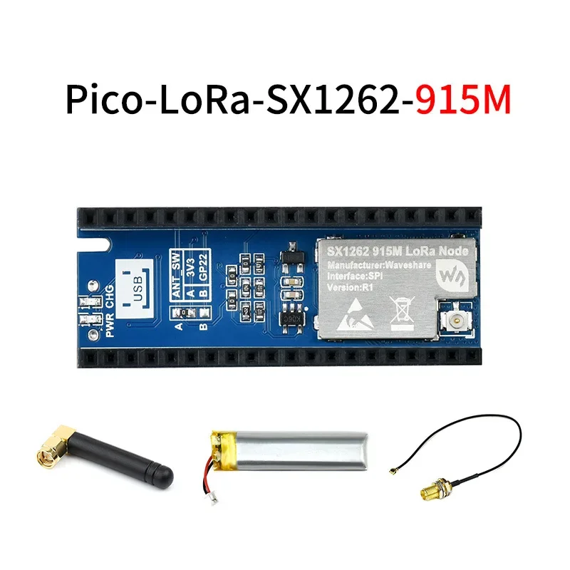 LoRa SX1262 868M node expansion board module Pico-LoRa-SX1262-868M for Raspberry Pi Pico