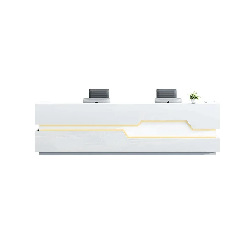 Register White Reception Desk Modern Information Accessories Study Reception Desk Simple Cabinet Escritorio Room Furniture