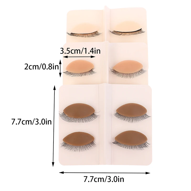 Manequim cabeça de treinamento para cílios falsos extensão, prática cabeça modelo, silicone pálpebras removíveis, maquiagem ferramentas