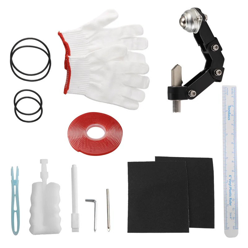 A11E-Arc Glass Bottle Cutter DIY Tool Portable Quick Glass Cutting Kit,Square & Round Bottle Cutting Machine With Accessories