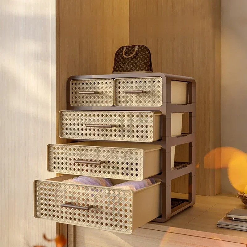 

Коробка для хранения нижнего белья для дома, органайзер для спальни, выдвижной ящик-органайзер с разделителями, антикварный пылезащитный контейнер для хранения в шкафу