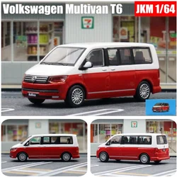 1/64 VW Multivan T6 MPV modello di auto in lega Diecast Metal Racing Car veicoli modello simulazione collezione di Scale in miniatura regali per bambini