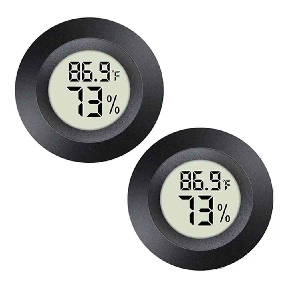 Mini Hygrometer Thermometer Digital Humidity Meter Indoor/Outdoor Humidity Monitor Reptile Thermometer for Garden Cellar