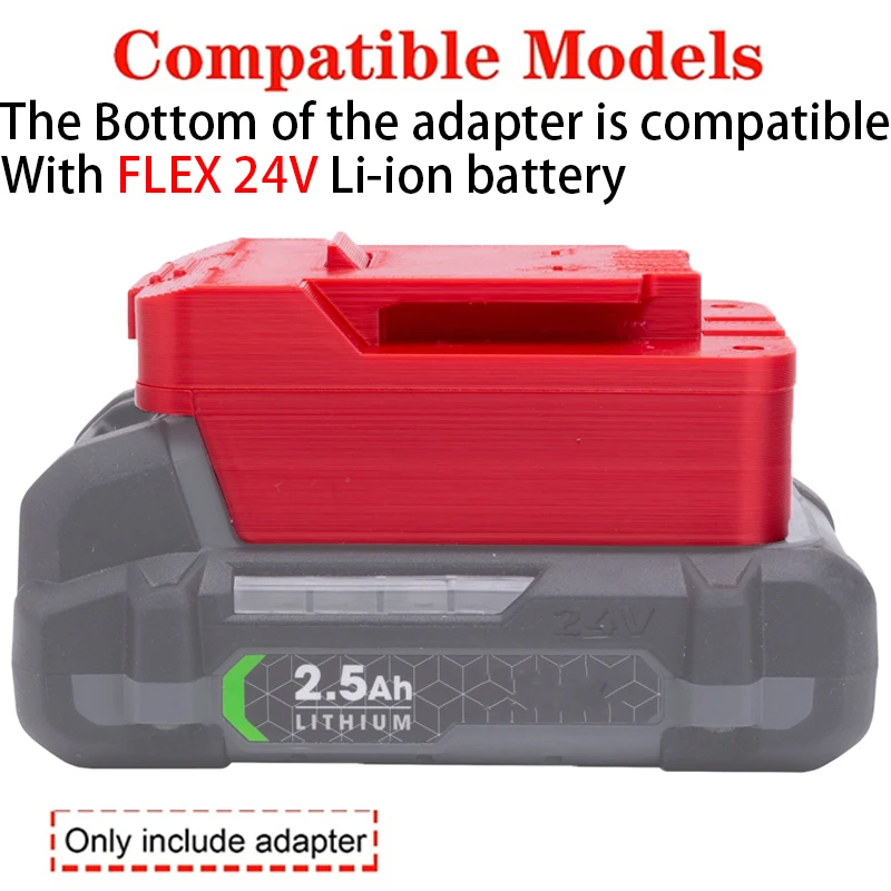 Battery adapter for Bauer 20V Li-ion tools to convert to FLEX 24V Li-ion battery adapter power tool accessories FX0221 FX0111