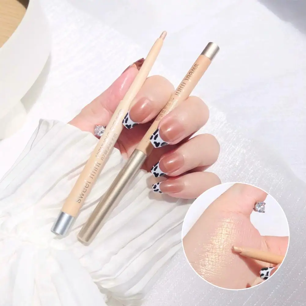 Glitter Eyeshadow Pen Pearlescent Diamond Eyeliner Pen Waterproof Highlight Brighten Silkworm Makeup Pencil Shiny Eyelids