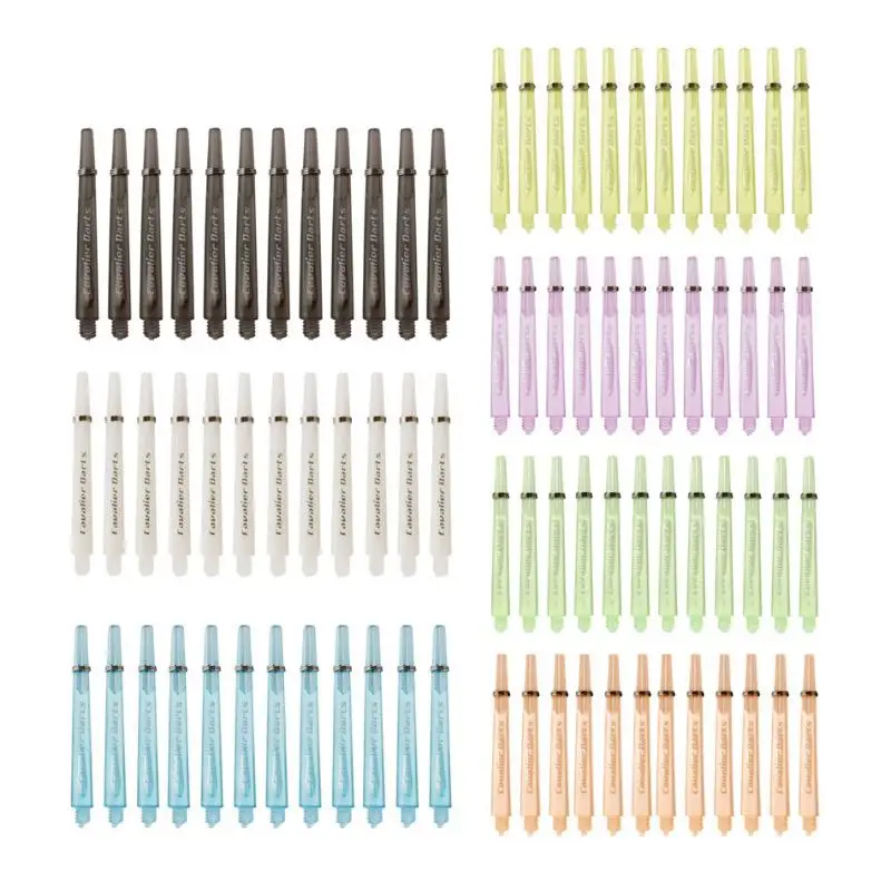 High Quality 12Pcs Plastic Dart Shafts 45mm 35mm with Screw Thread and O Ring for Precise Dart Throwing