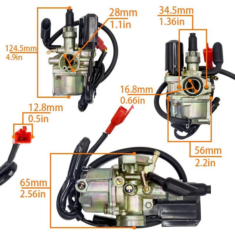 17mm Motorcycle Carburetor For Honda DIO50 TACT50 SYM 50 AF24 AF30 TG50 SA50 NB50 AF34 ZX34 DIO Moped Scooter ATV 2 Stroke Carb