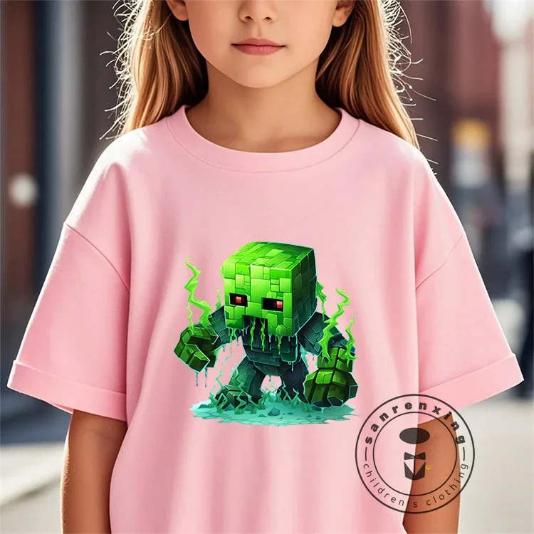 

Children Top Shirts Hot Game Print Tops T-shirts For Boys Clothes Short Sleeve Kids Summer Clothes Boy Child Tee Shirt 2025 Wear