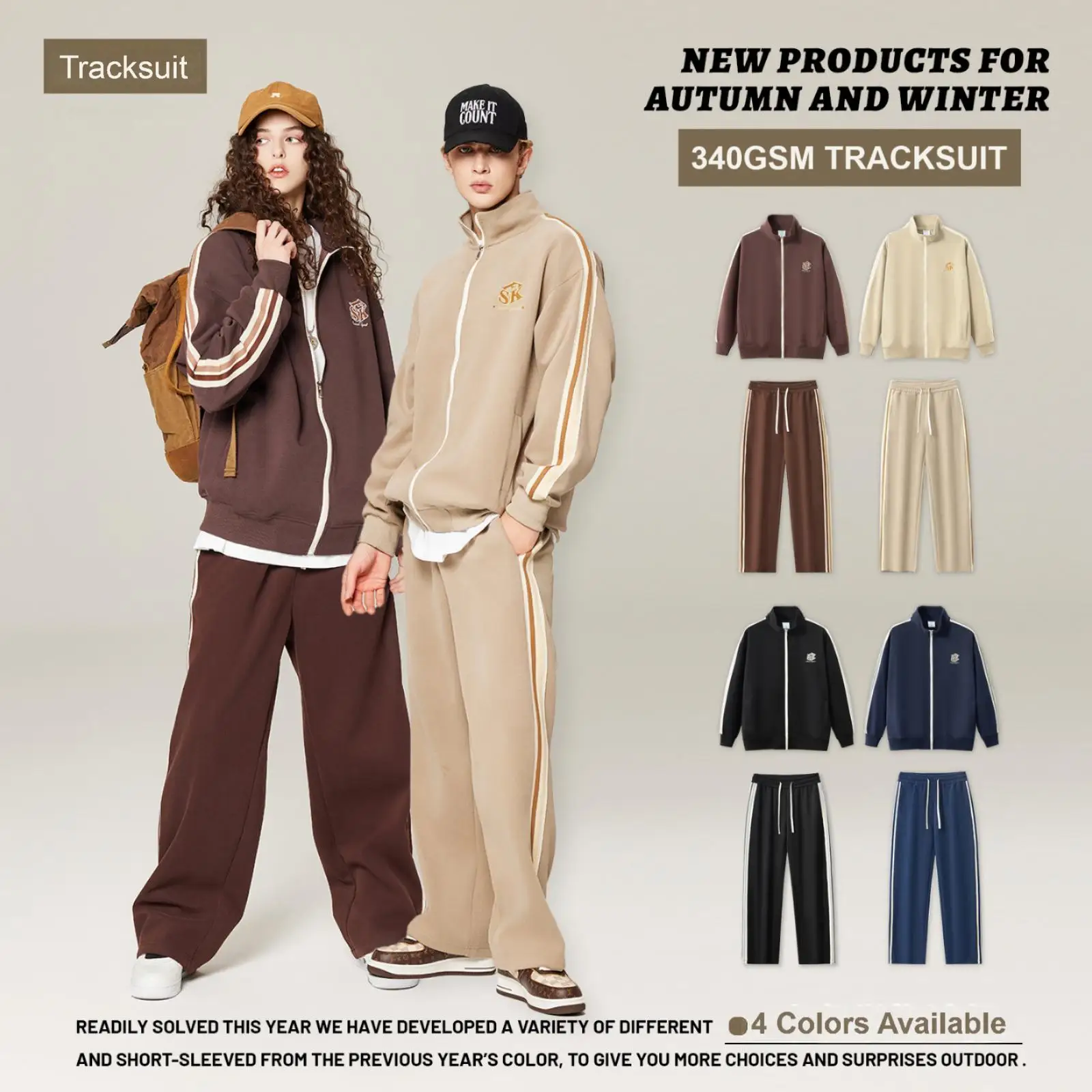 MAQVOB Top Quality Luxury Apparel Outdoor Tracksuit Euro US Size Spring Autum Oversize Full Hoodie Tracksuit for Men