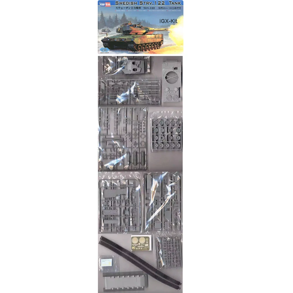 

Hobbyboss 82404 Масштабная модель 1/35 Шведский основной боевой танк Strv 122, пластиковый конструктор для сборки, набор для хобби и моделирования