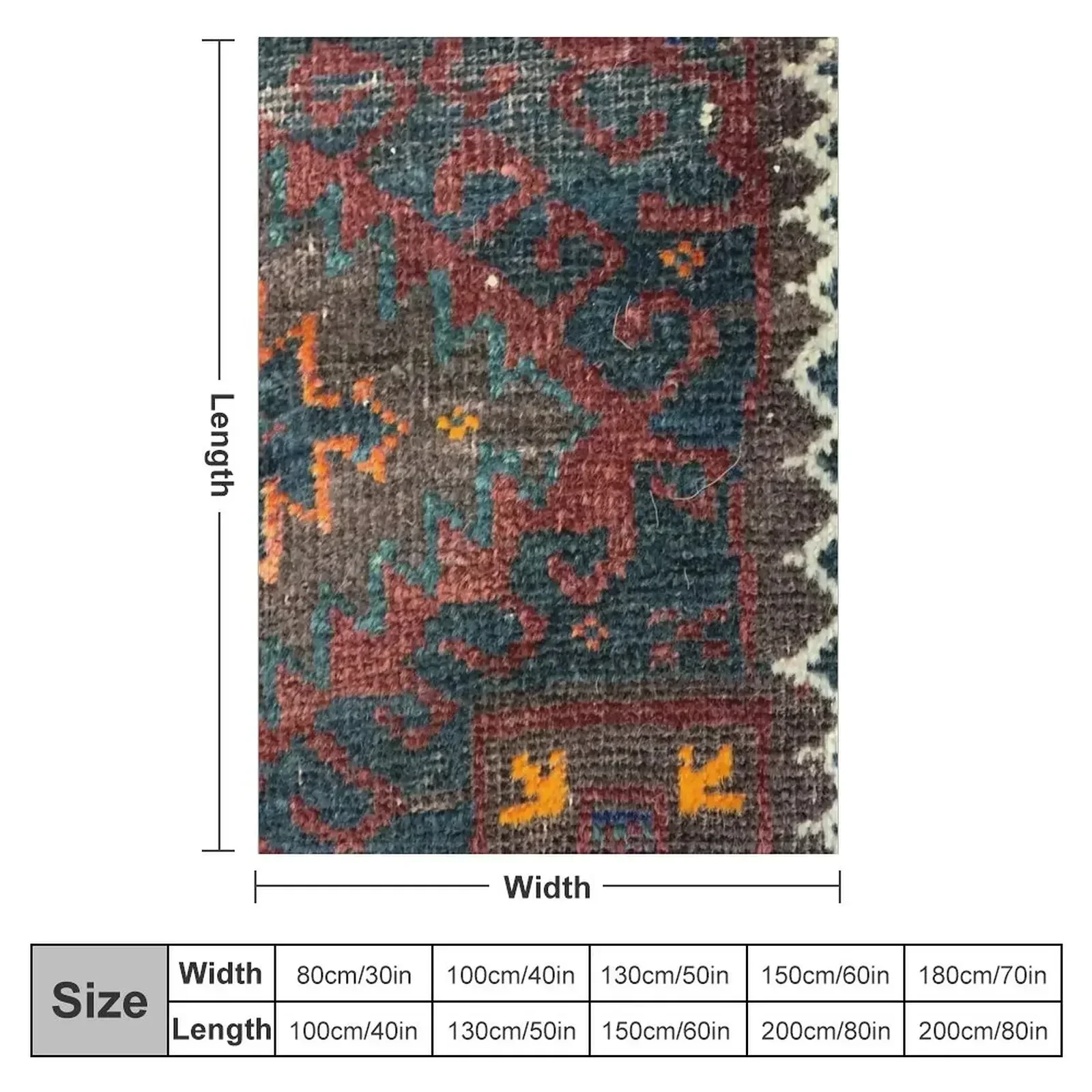 Distressed Persian Baluch Kilim Rug Design, knotted woven oriental textile Throw Blanket Softest Sofa Quilt Baby Blankets