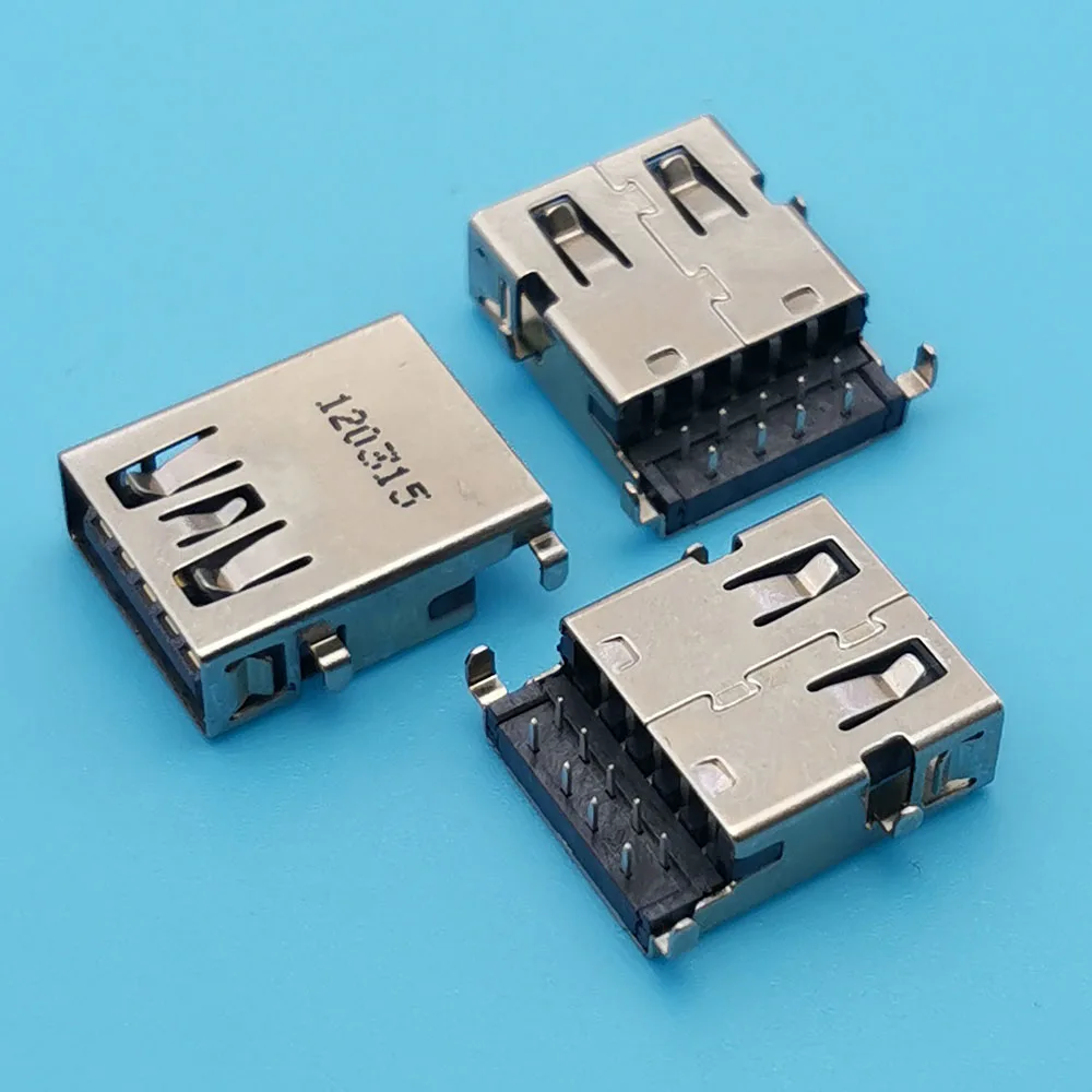 5 uds USB 3,0 9Pin interfaz tipo A puerto de carga hembra conector hembra para Acer HP Dell portátil puerto de datos USB