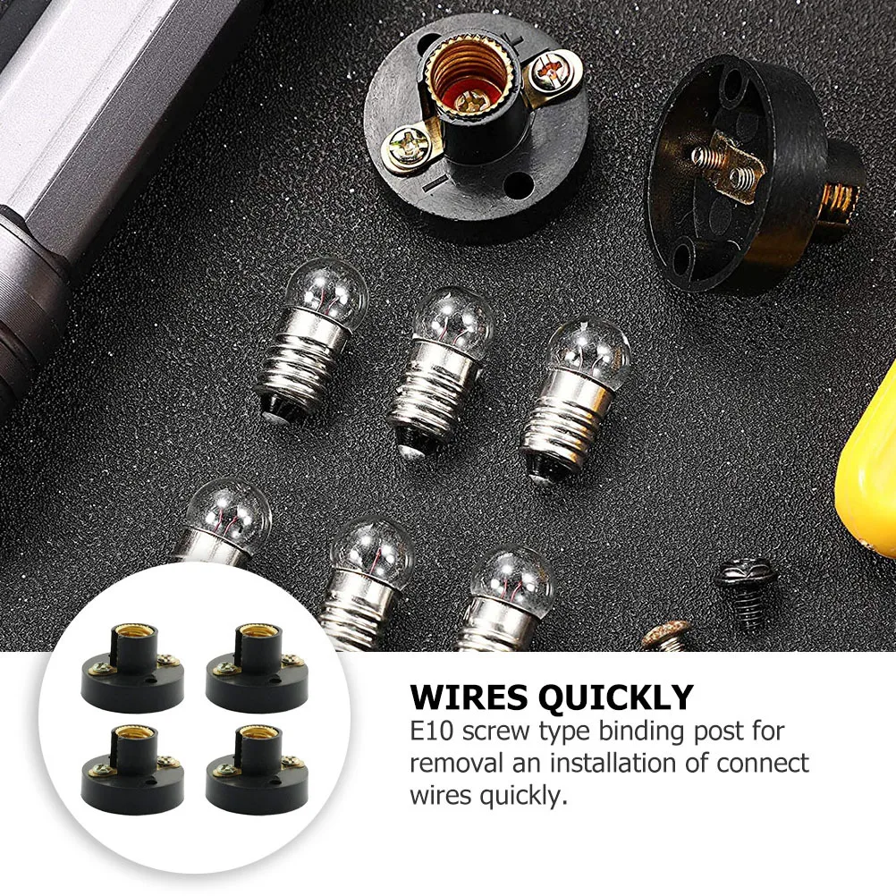 

5Pcs Screw Bulb Light Base Physics Teaching Aids Electricity Experiment Kits for Students Durable and Long Lasting