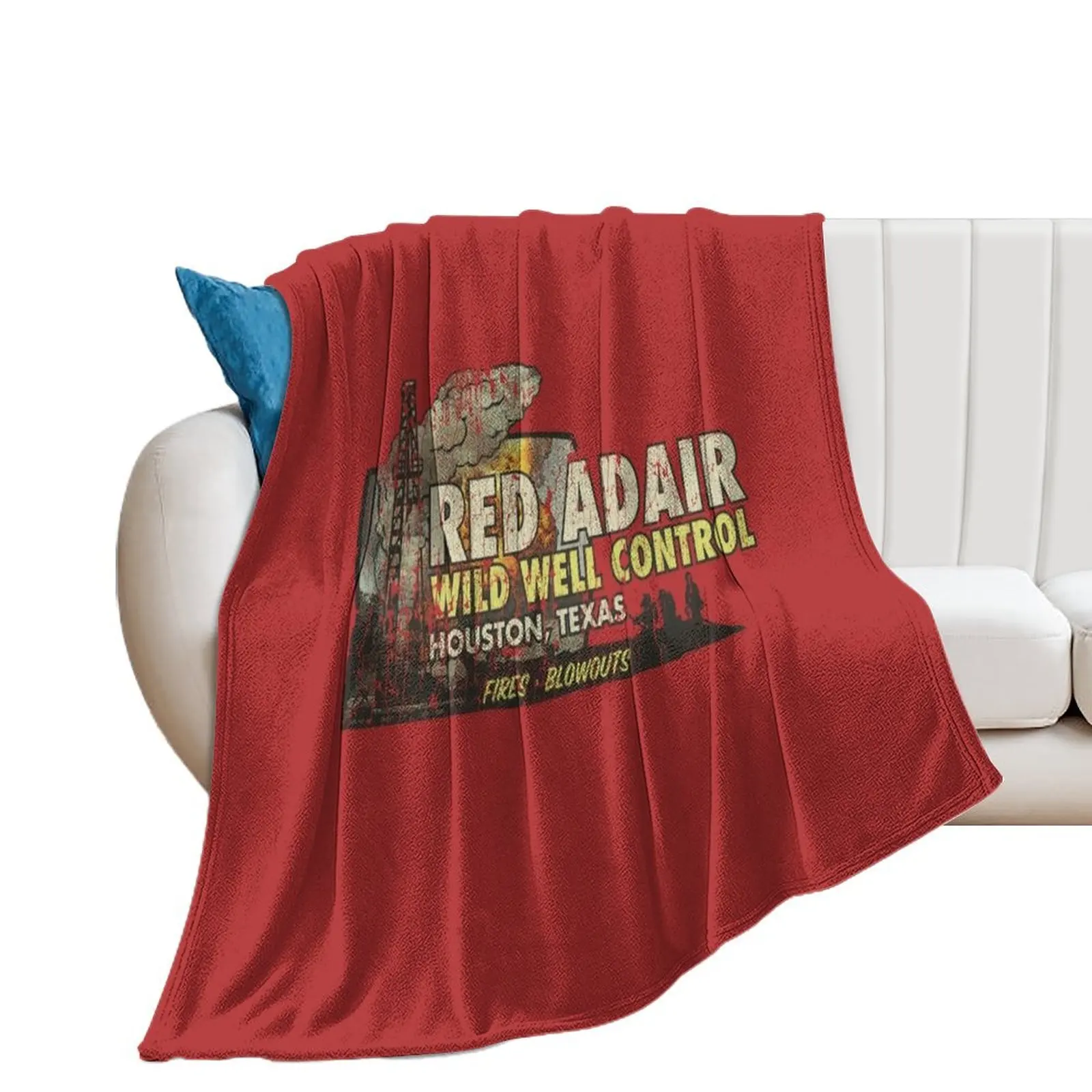 

Red Adair Wild Well Control 1959 Throw Blanket Summer Shaggy Single Blankets