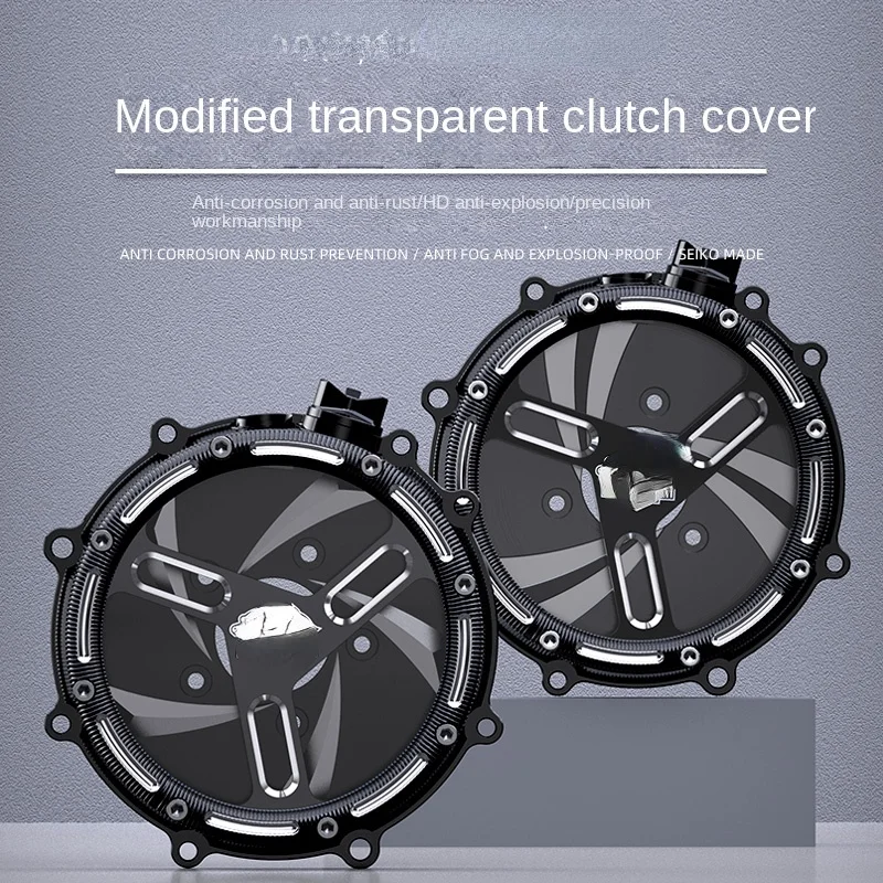 ينطبق على غطاء جانبي لغطاء قابض فلتر الهواء الشفاف للمحرك المعدل Benda Wollastonite Jinjila 300tcs #3