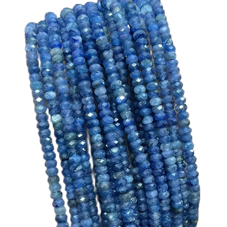 Natural Crystal kyanite Disc Bead Small Section Stone Loose Beads for Jewelry Making DIY Manual Necklace Bracelet 15\'\'2x4mm