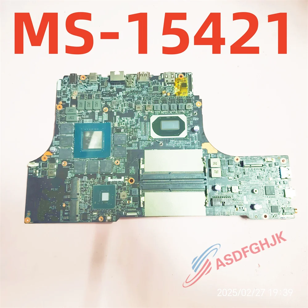 Genuine MS-15421 FOR MSI Raider GE66 LAPTOP MOTHERBOARD WITH I9-10980HK CPU AND  RTX3070 TEST OK