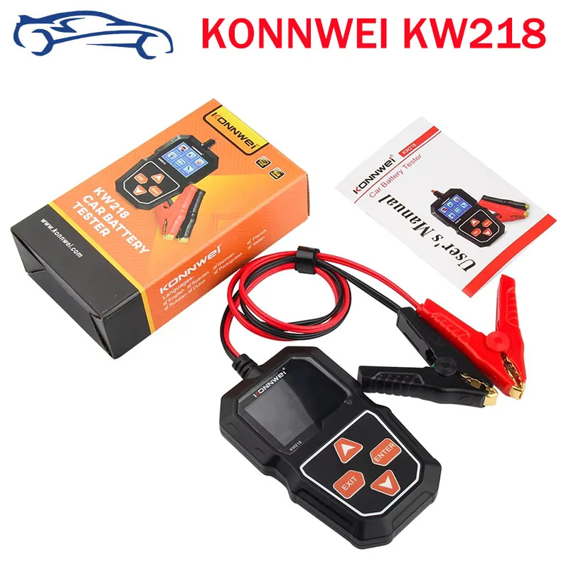 KONNWEI KW218 Car Battery Tester 6V 12V Car Motorcycle Truck Battery System Analyzer 100 To 2000CCA Charging Cranking Test Tool