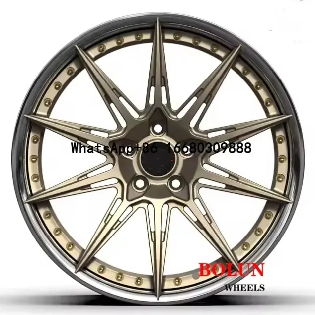 

Custom Luxury Cars 18 19 20 21 22 23 24 Inch 2pc Alloy Rims Forged Wheel Hub for G30 Reiz Mazda model 3 x y