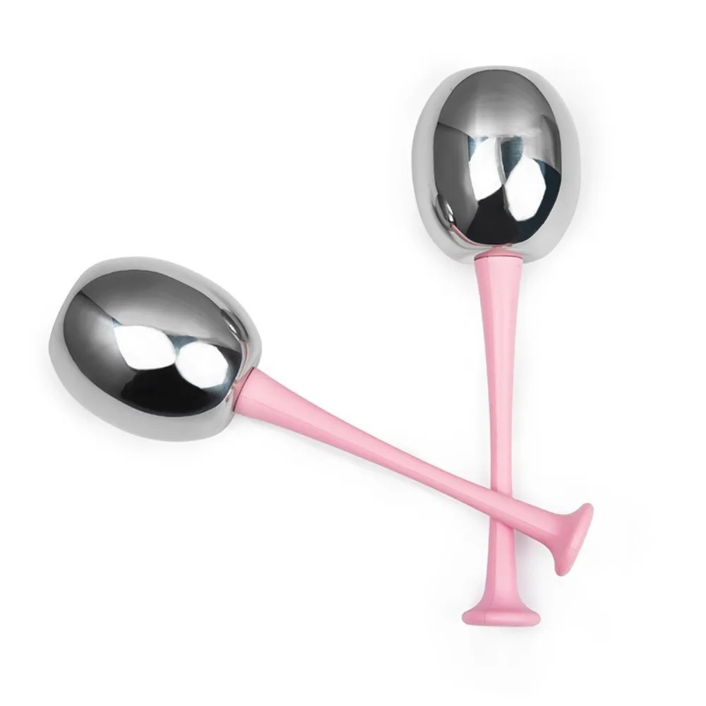 

2pcs/set Narrow Pores Facial Massage Globes Sunlight Repair Removing Edema Stainless Steel Eye Massage Soothing The Eyes