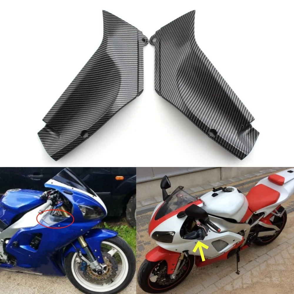 

Motorcycle Accessories Side Panels Fairing Cover ABS Plastic Air Duct Covers For Yamaha YZF-R1 YZF R1 1998- 2001 Carbon Fiber