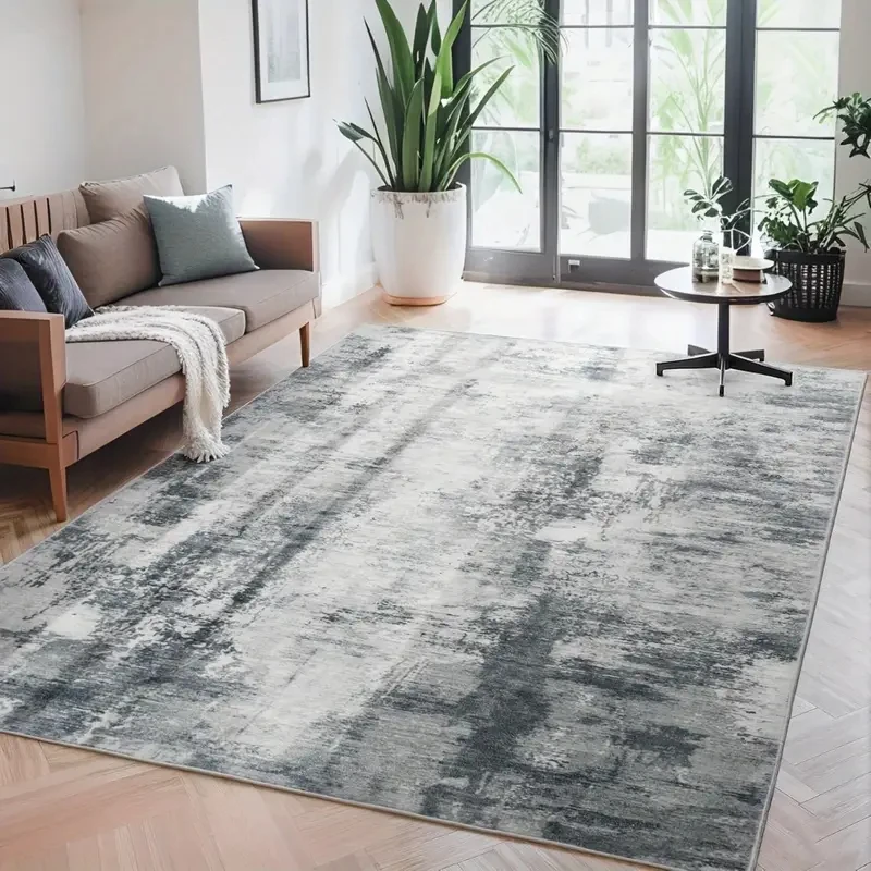 

VIKAMA Abstract Area Rug Washable Rug with Non-Slip Backing Low Pile Area Rugs for Living Room Bedroom Dining Room Home Decor