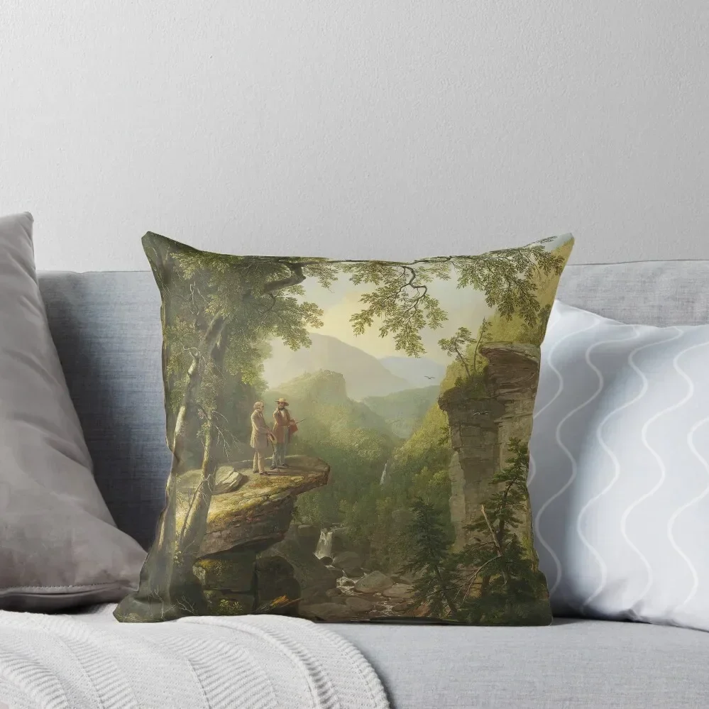 

Asher Brown Durand - Kindred Spirits (1849) Throw Pillow Pillow Covers Decorative Plaid Sofa pillow