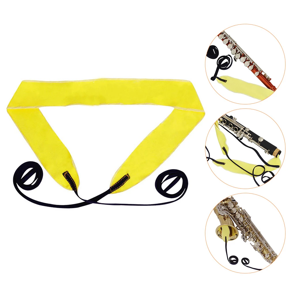 

Saxophone Cleaning Cloth Durable Lightweight Supple Fabric Scratch Protection Flute Cleaning Tool Easy Wash Music Instrument
