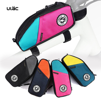 ULAC Bicycle Frame Bag MTB Bike Top Tube Bag High Quality Durable Fabric 1.2/1.6L Capacity Ultralight Cycling Bag Side Pocket