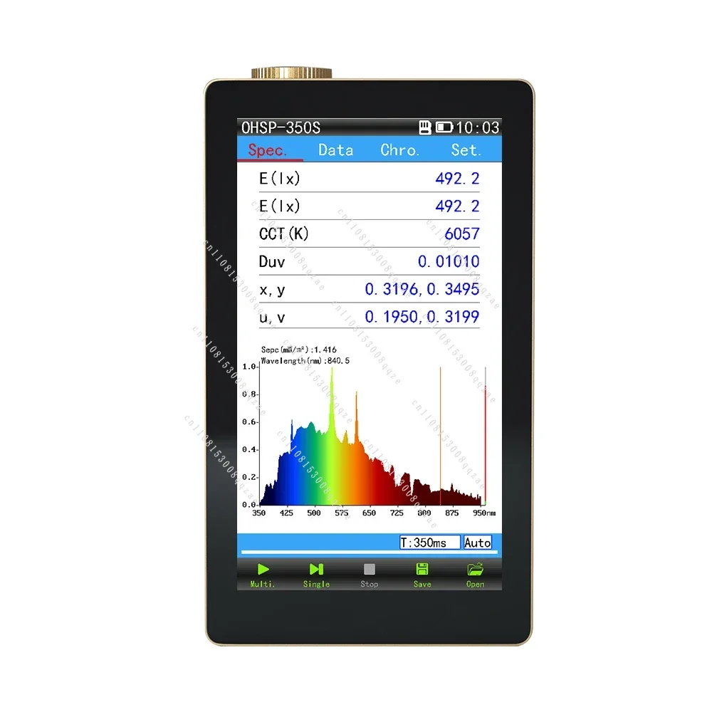 Portable Nir Spectrometer, CCT Meter & Irradiance Tester for Light Analysis